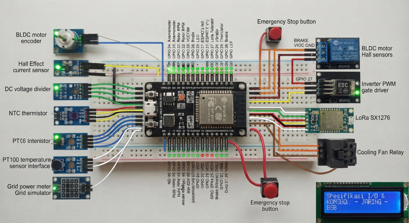 ESP32 Landscape Pinout Map